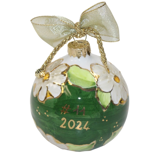 2024 Masters Tournament Berckmans Place Hand Painted Ceramic Globe #11 in Original Box