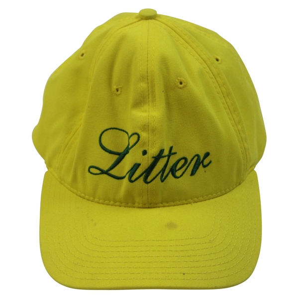 Masters Tournament Yellow Litter Caddy Hat
