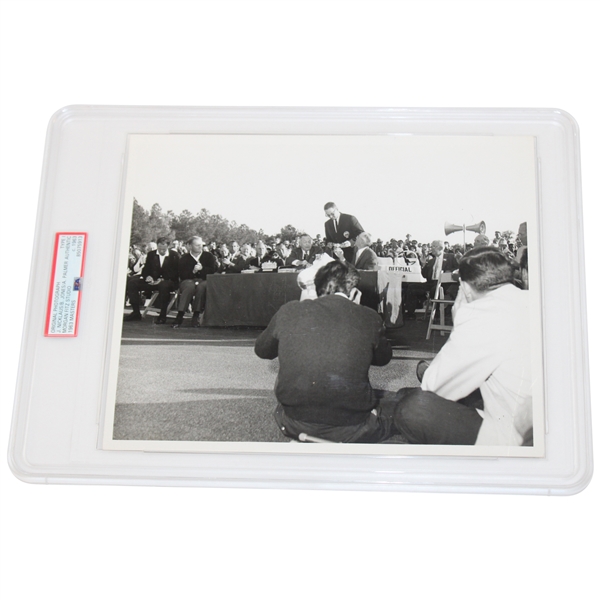 1963 Jack Nicklaus & Arnold Palmer Masters Trophy Presentation Type I Photo PSA #85075913