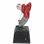 1940s Metal Golfer Art Deco Statue