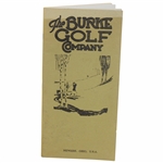 1922 The Burke Golf Company Equipment Catalog Booklet