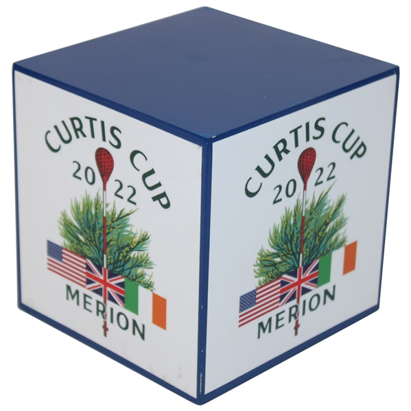 2022 Curtis Cup Merion Golf Club Game Used Metal Tee Marker 