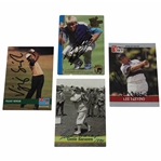 (4) Four PGA Championship Winners Signed Golf Cards Sarazen, Singh, Trevino & Daly JSA ALOA