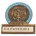 1974 US Womens Open Contestant Badge - Joyce Kazmierski - La Grange Country Club
