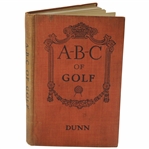 1916 1st. Ed  A - B - C Of Golf Book By John Duncan Dunn