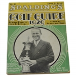 Bobby Jones Cover 1929 Spaldings Athletic Library Golf Guide No. 3x - Edited by Grantland Rice