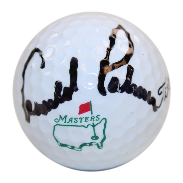 Arnold Palmer Signed Masters Logo Golf Ball JSA ALOA