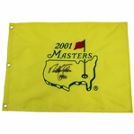Nick Faldo Signed 2001 Masters Embroidered Flag with 1990 JSA ALOA