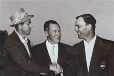 Sam Snead, Bobby Jones, And Ben Hogan Black And White Photo - Framed
