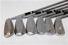Jack Nicklaus' Personal Game Used Macgregor VIP Irons (2,3,4,6,7,9) & Jack Nicklaus Signed Letter