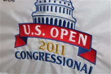Rory McIlroy Signed 2011 US Open Embroidered Flag Inscribed '1st Major' LTD ED #46/100 UDA #BAM24244