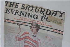 Pair of Saturday Evening Post Matted Covers - November 1922 & August 1925