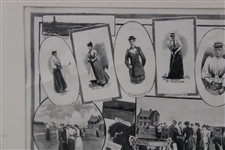 1894 The Ladies Golf Championship at Littlestone Matted Print/Publication