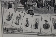 1894 The Ladies Golf Championship at Littlestone Matted Print/Publication