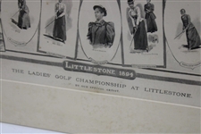 1894 The Ladies Golf Championship at Littlestone Matted Print/Publication