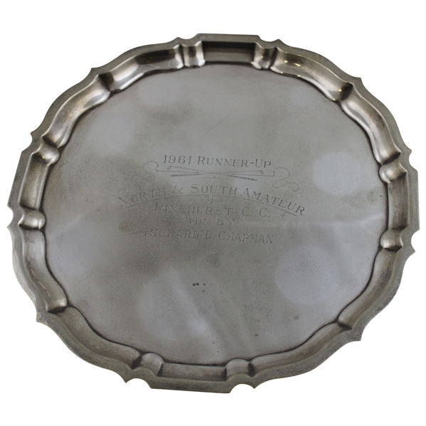 1961 Pinehurst North & South Amateur Runner-Up Gorham Sterling Silver Plate - Dick Chapman