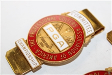 Five (5) 1967 PGA Championship at Columbine CC Committee Clips/Badges