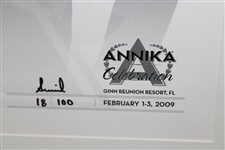 Annika Sorenstam Signed Ltd Ed 18/100 Career Achievements Print - Framed JSA ALOA
