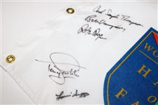 Dye, Mann, Jacklin, Suggs, Charles & 5 others Signed WGHoF Flag JSA ALOA