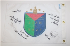 Dye, Mann, Jacklin, Suggs, Charles & 5 others Signed WGHoF Flag JSA ALOA