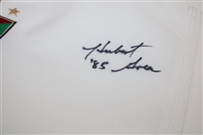 Nick Price, Lanny Wadkins & Hubert Green Signed World Golf Hall of Fame Flag JSA ALOA