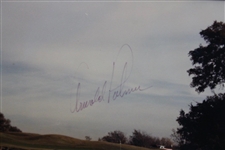 Arnold Palmer Twice Signed Fossil Creek Photo & Scorecard Framed Display JSA ALOA