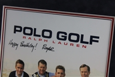 Watson, Sluman, Leonard & Love Signed Polo Golf Ralph Lauren Photo -Framed JSA ALOA