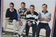 Watson, Sluman, Leonard & Love Signed Polo Golf Ralph Lauren Photo -Framed JSA ALOA
