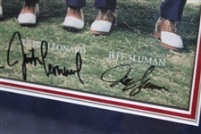 Watson, Sluman, Leonard & Love Signed Polo Golf Ralph Lauren Photo -Framed JSA ALOA