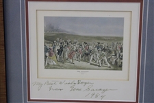 Gene Sarazen Signed & Inscribed 1984 'The Golfers - St. Andrews - 1847' Display -Framed JSA ALOA