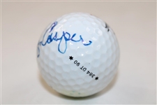 Billy Casper Signed Titleist DT 1 Logo Golf Ball JSA ALOA