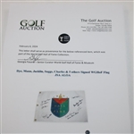Dye, Mann, Jacklin, Suggs, Charles & 5 others Signed WGHoF Flag JSA ALOA