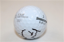 Patrick Cantlay Signed 2021 Tour Championship Logo Golf Ball JSA ALOA