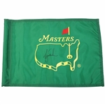 Tiger Woods Signed 2019 Masters Emerald Green Flag JSA ALOA
