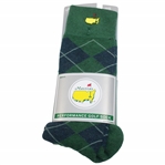 Masters Mens FootJoy Performance Golf Socks - Green and Navy Argyle Pattern