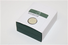 Masters Tournament Silk Yellow Logo Cuff Links in Original Box - Made in Italy