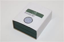 Masters Tournament Silk Lt Blue Logo Cuff Links in Original Box - Made in Italy