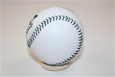 Masters Links Kings White Commemorative Baseball with Green Laces and Embroidered Logo