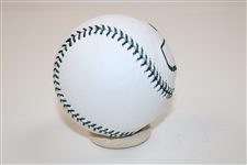 Masters Links Kings White Commemorative Baseball with Green Laces and Embroidered Logo