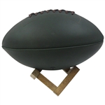 Masters Tournament Green Leather Football with Wood Stand in Bag