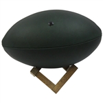 Masters Tournament Green Leather Football with Wood Stand in Bag