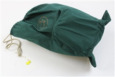 Masters Tournament Green Leather Football with Wood Stand in Bag