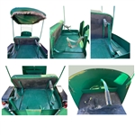 c1950's Early Autoette 'The Spirit of St. Andrews' Green Golf Cart with Trailer