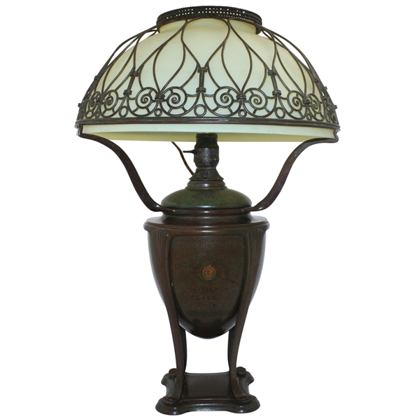 Horace Rawlins 1905 The Presidents Cup at Cranford CC Tiffany Lamp Trophy