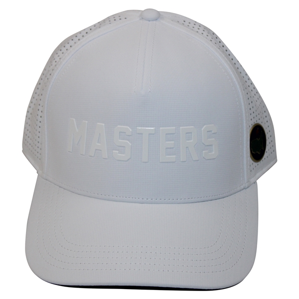 Masters White Raised Lettering Mesh Hat