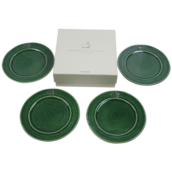 Masters Tournament Cocktail Plate Set of Four in Original Box