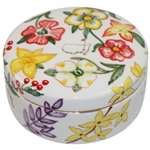 Masters Tournament Hand Painted Floral Ceramic Box
