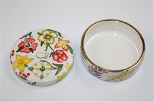 Masters Tournament Hand Painted Floral Ceramic Box