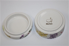Masters Tournament Hand Painted Floral Ceramic Box
