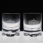 Two (2) Augusta National Golf Club Clubhouse Rocks Glasses